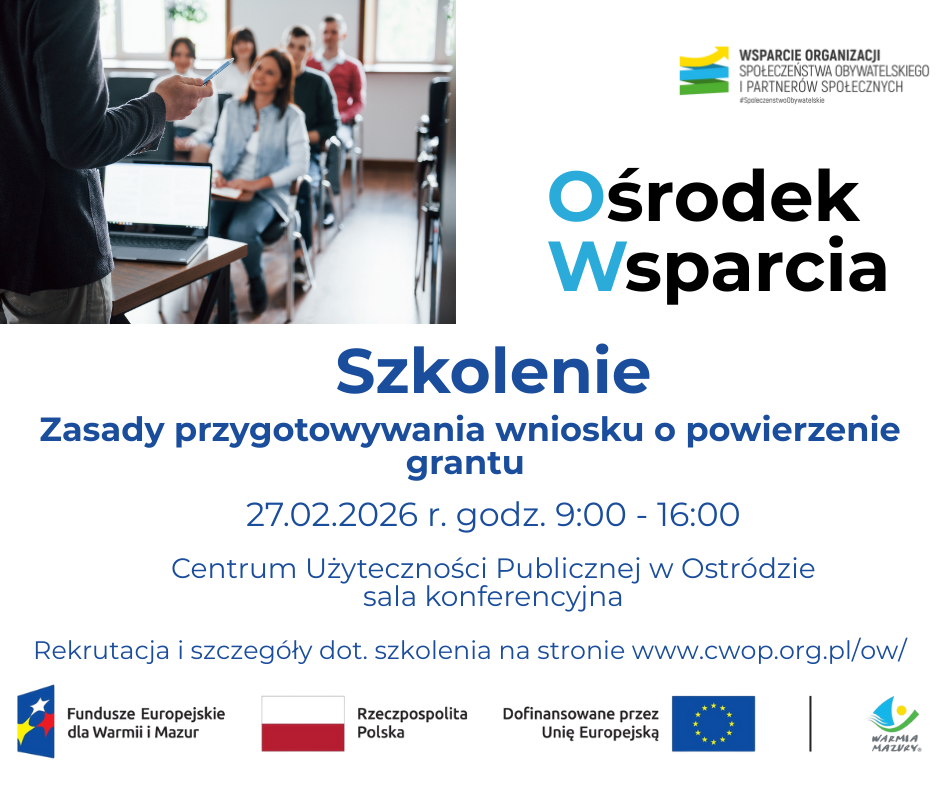 Ilustracja do informacji: Informacja dotycząca programu grantowego dla organizacji